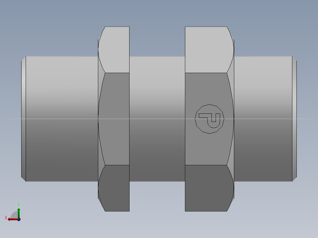 直通隔板接头、6D-36LN后视图