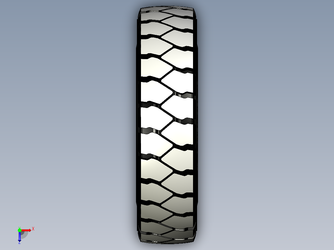 轮胎、车轮、轮毂(3)俯视图