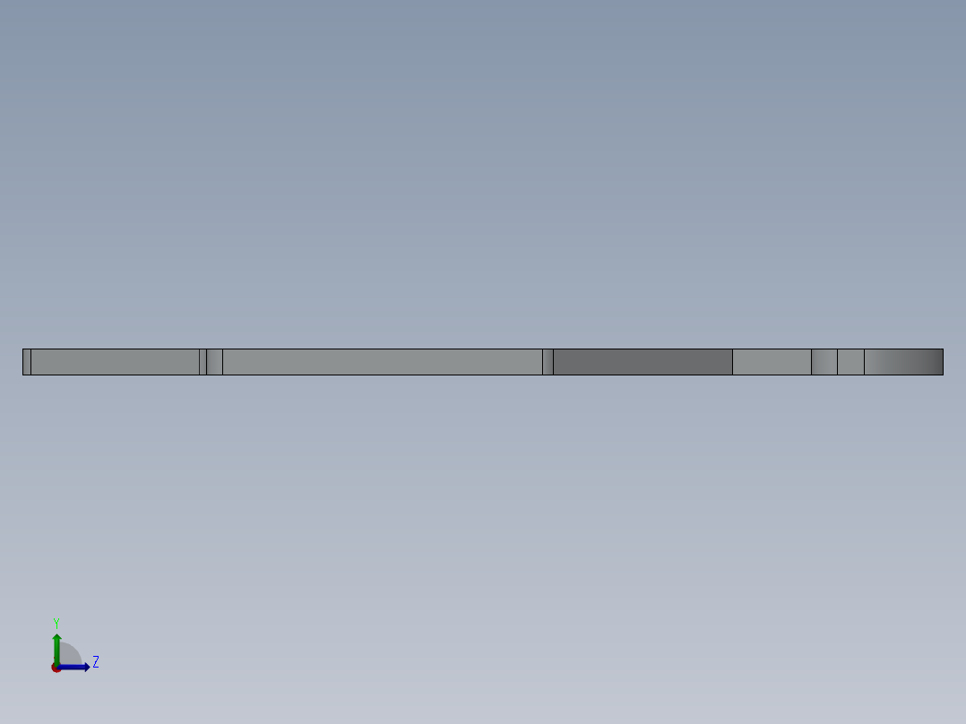 攻丝机钣金左视图