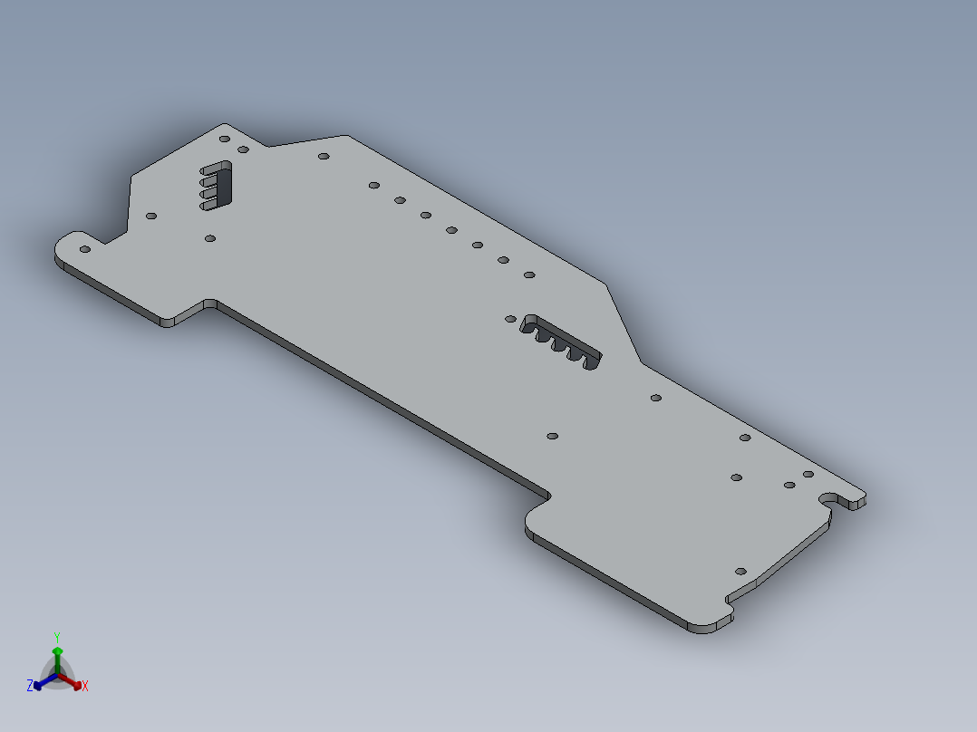 攻丝机钣金正等轴测图