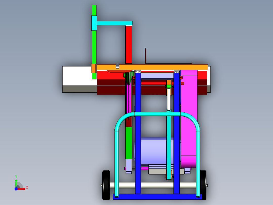 B2004555-圆锯木材切割机前视图