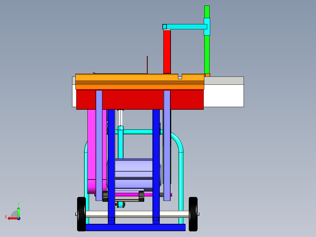 B2004555-圆锯木材切割机后视图