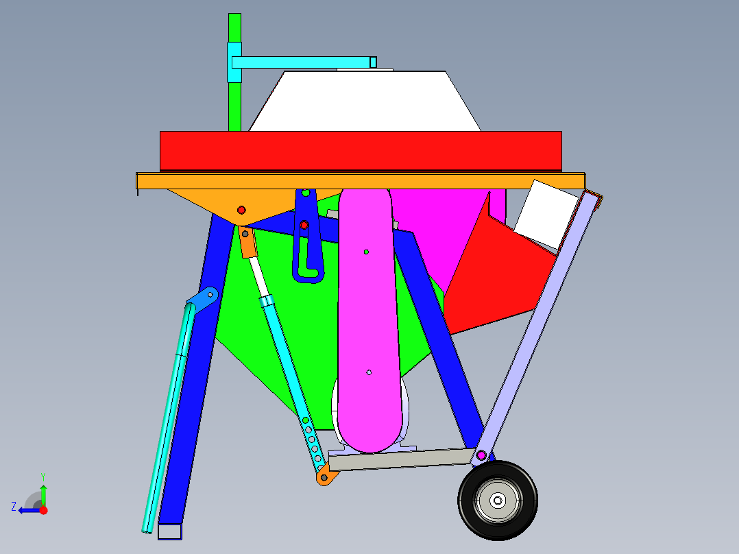 B2004555-圆锯木材切割机右视图