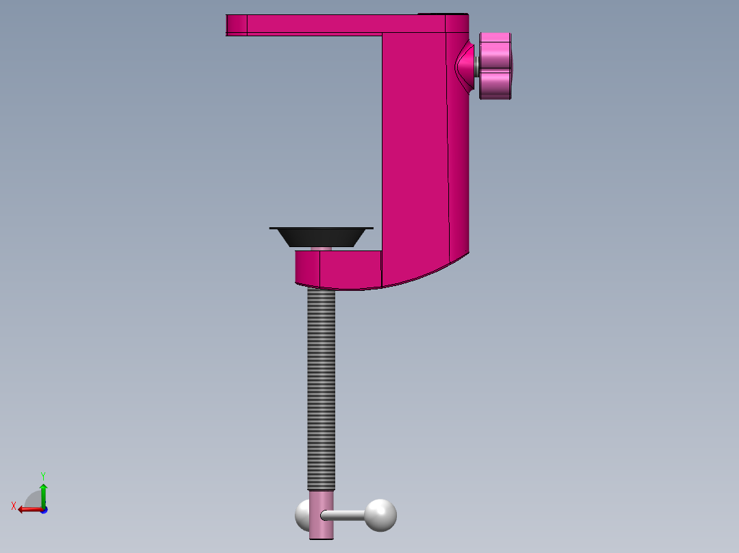 小鼠底座夹后视图