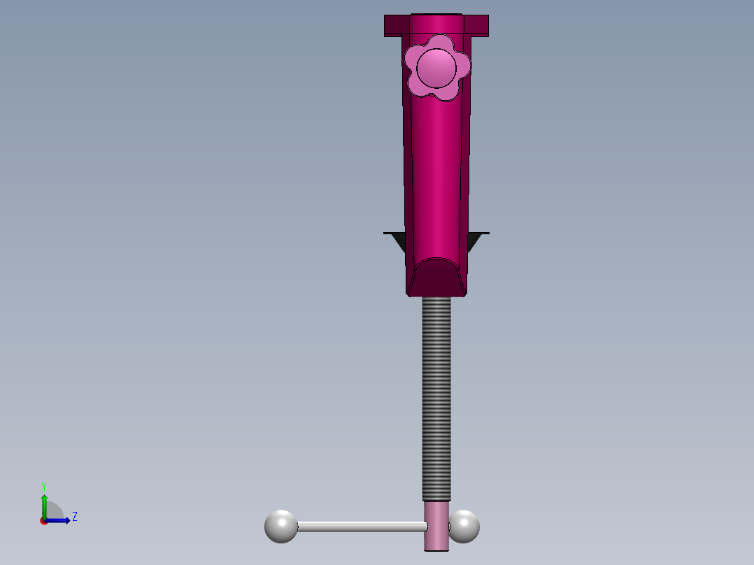 小鼠底座夹左视图