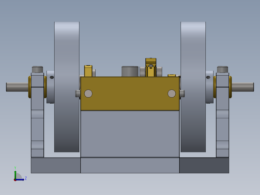 蒸汽机simple-2-cylinder-horizontal-mill-steam-engine-模型格式为 sw左视图