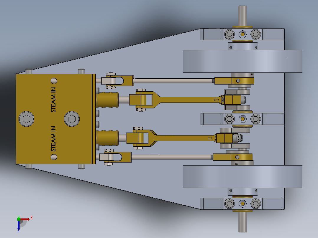 蒸汽机simple-2-cylinder-horizontal-mill-steam-engine-模型格式为 sw俯视图