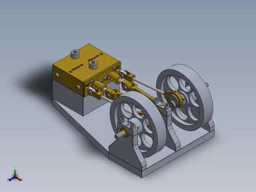 蒸汽机simple-2-cylinder-horizontal-mill-steam-engine-模型格式为 sw正等轴测缩略图
