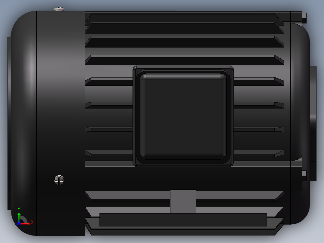 卧式液压专用电机HSW型系列模型 4种型号-422293--58前视图