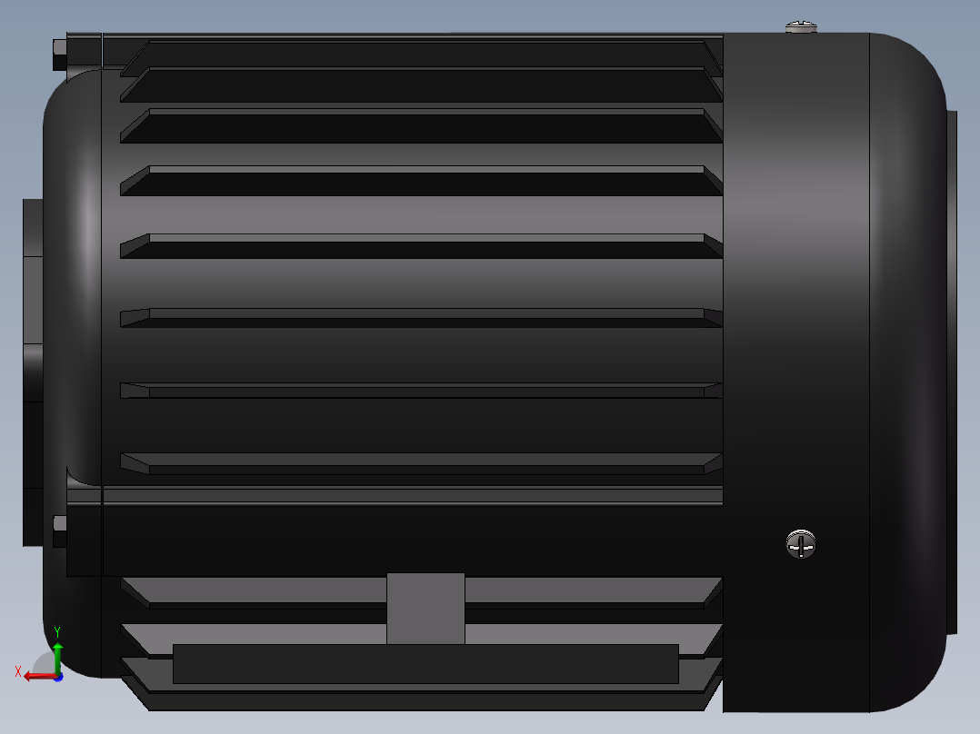 卧式液压专用电机HSW型系列模型 4种型号-422293--58后视图