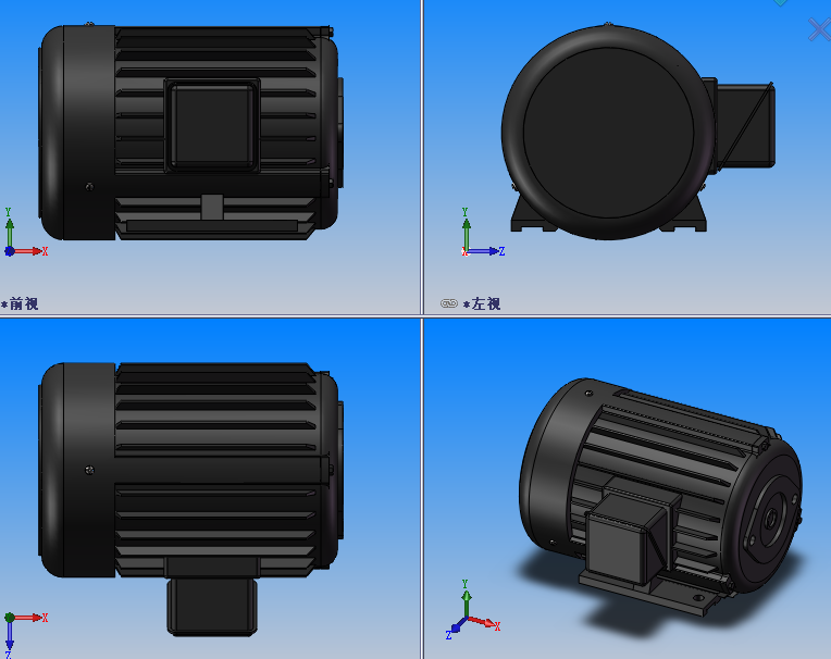 卧式液压专用电机HSW型系列模型 4种型号-422293--58