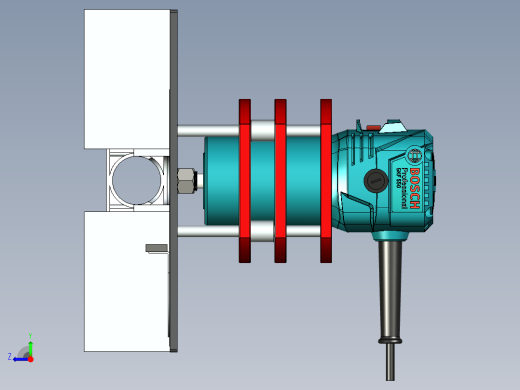 铝铣台插入板铣机博世 GKF 550右视缩略图