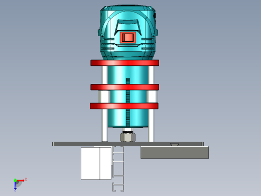 铝铣台插入板铣机博世 GKF 550俯视缩略图