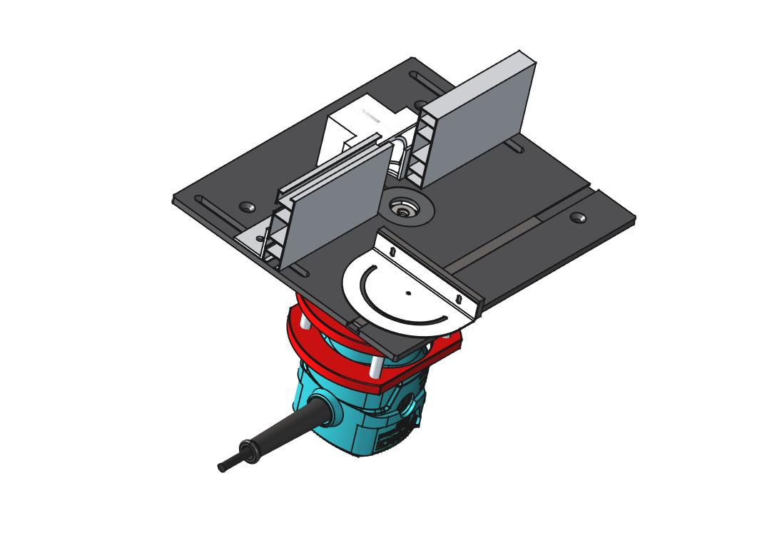 铝铣台插入板铣机博世 GKF 550