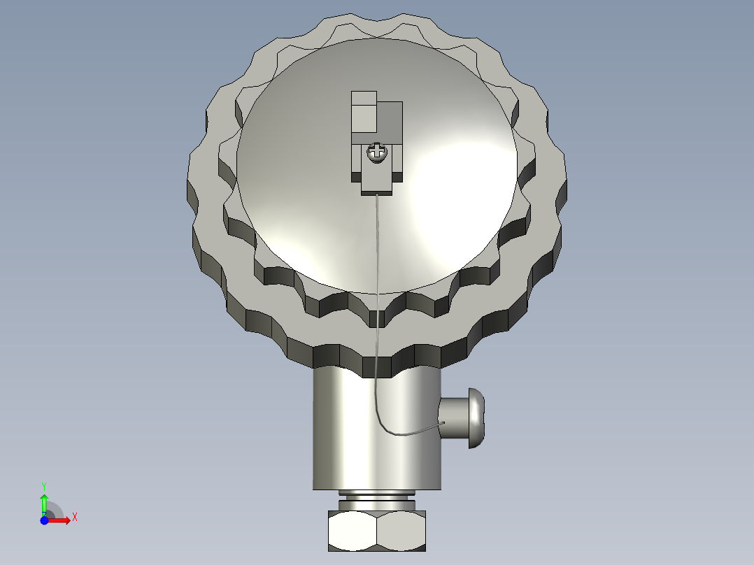 测温热电偶-A前视图