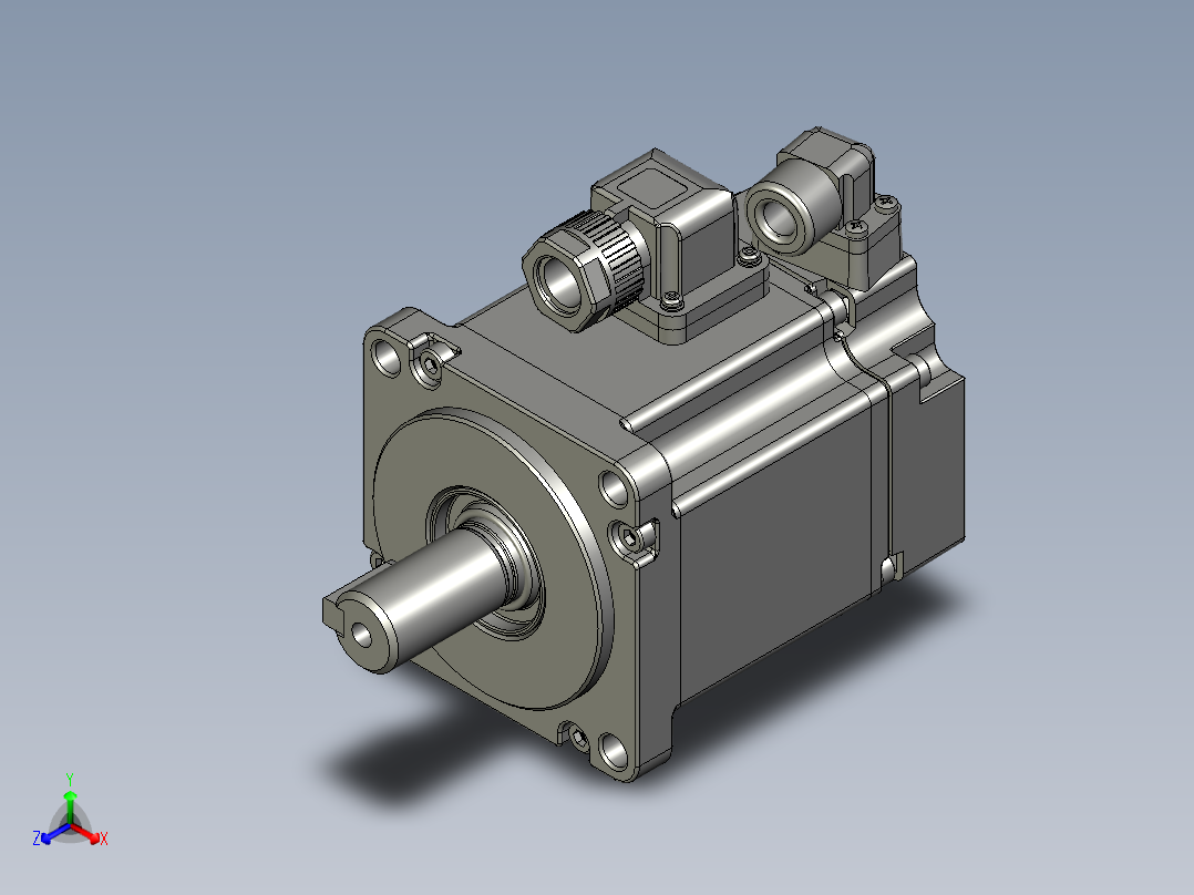 MS1H1-20B30CB-A331Z伺服电机正等轴测图