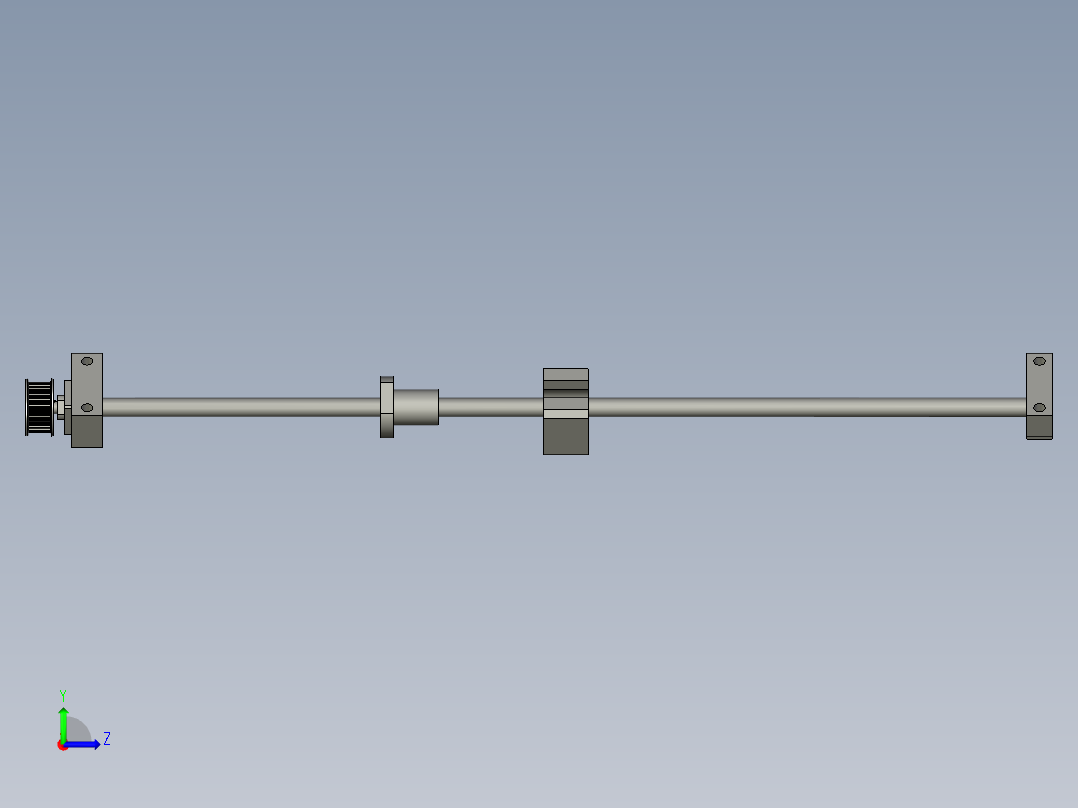 上银直径15丝杠组合_0210A左视图