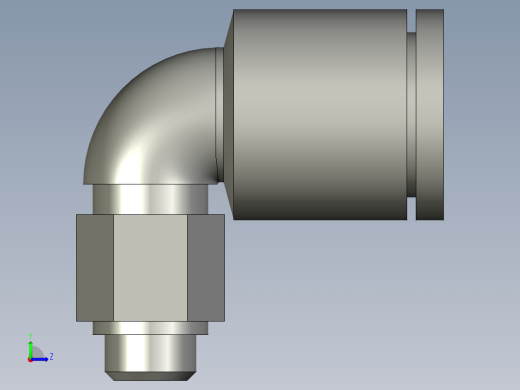 KB2L06-M5外螺纹弯接头左视缩略图