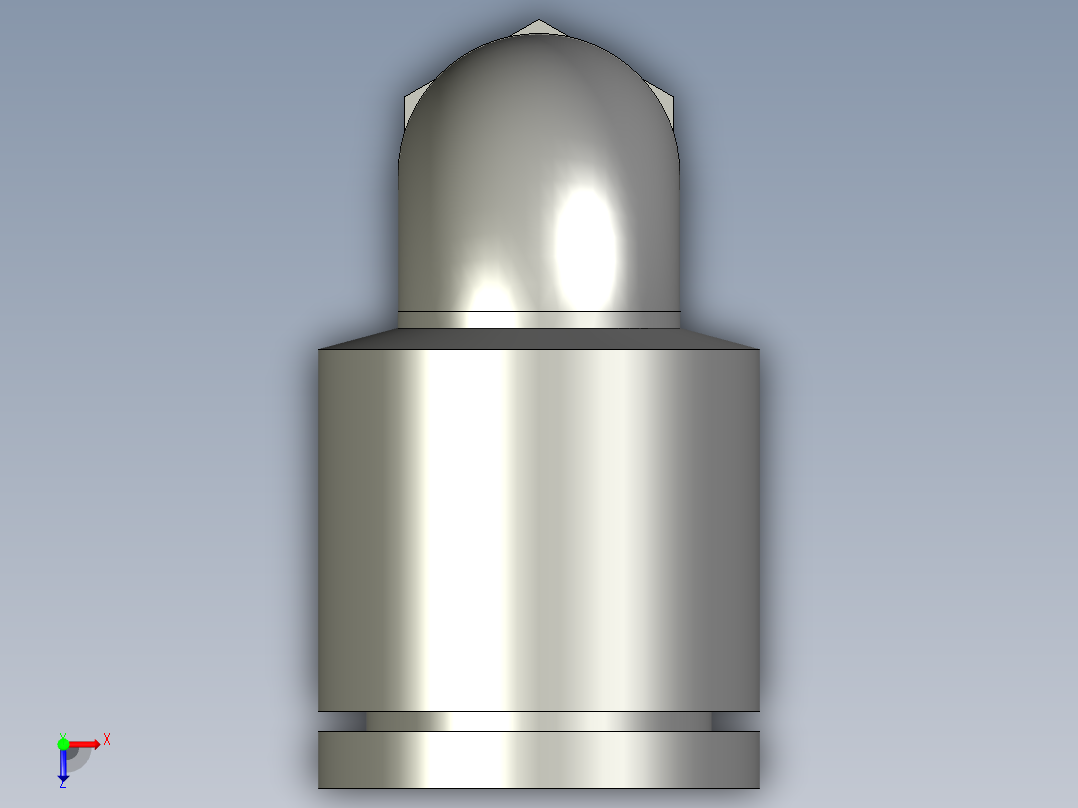 KB2L06-M5外螺纹弯接头俯视图