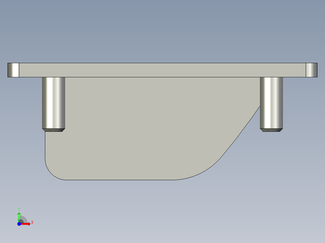 怡合达暗式拉手XAD51-A100前视图