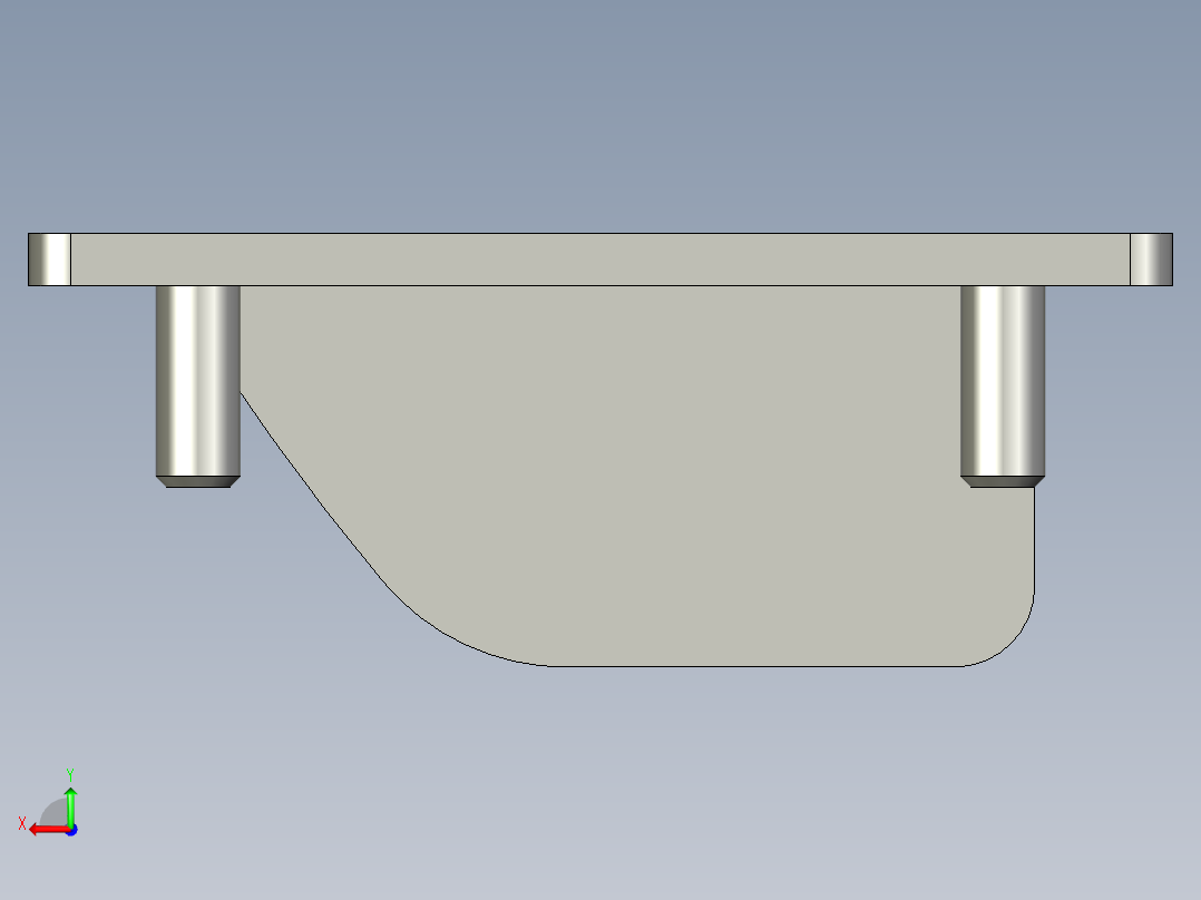 怡合达暗式拉手XAD51-A100后视图