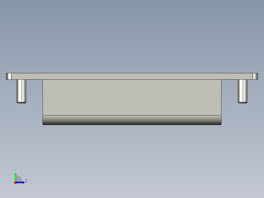 怡合达暗式拉手XAD51-A100左视图