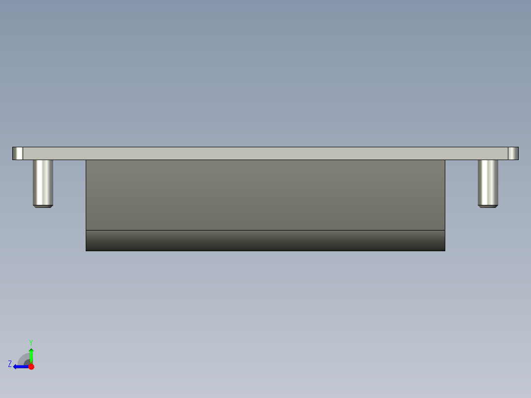 怡合达暗式拉手XAD51-A100右视图