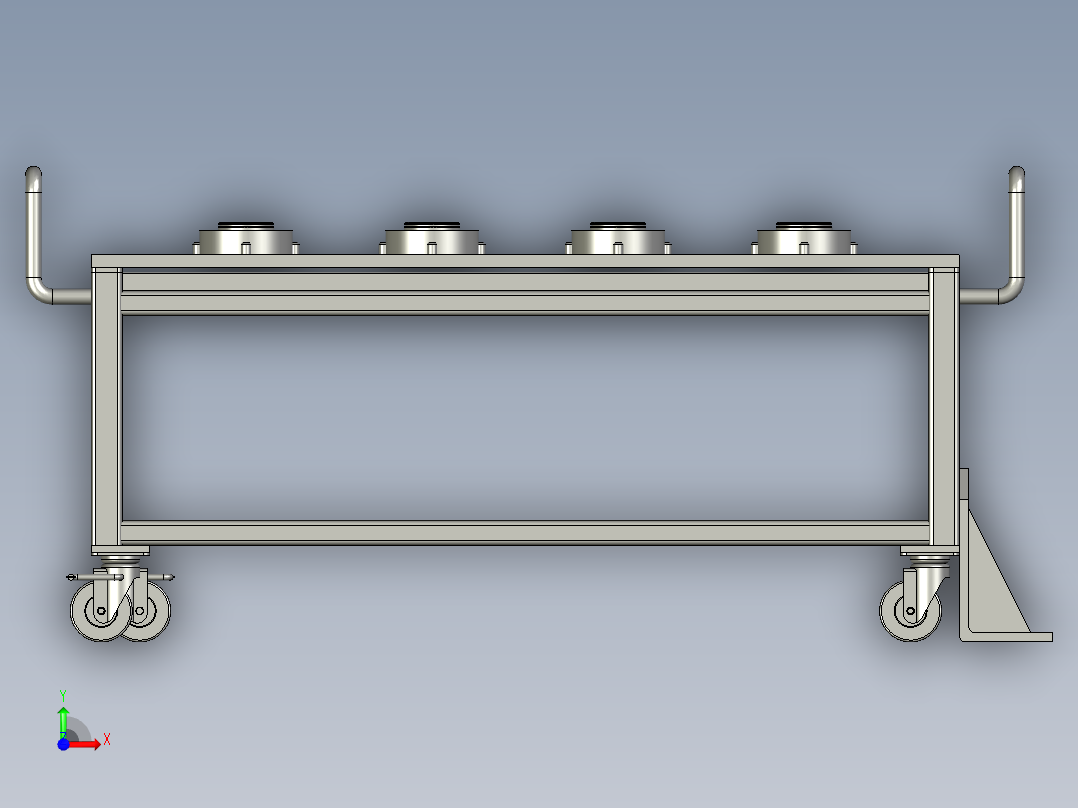 AGV周转车总成-成品前视图