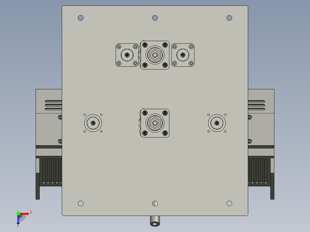 P3085吸嘴升降结构俯视图