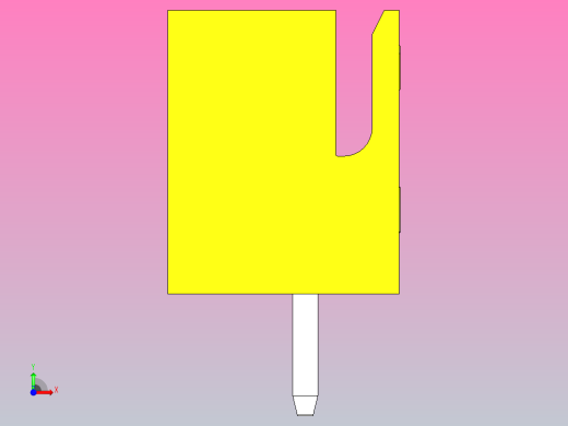 连接器黄色JST XH 7针2.54 mm前视缩略图