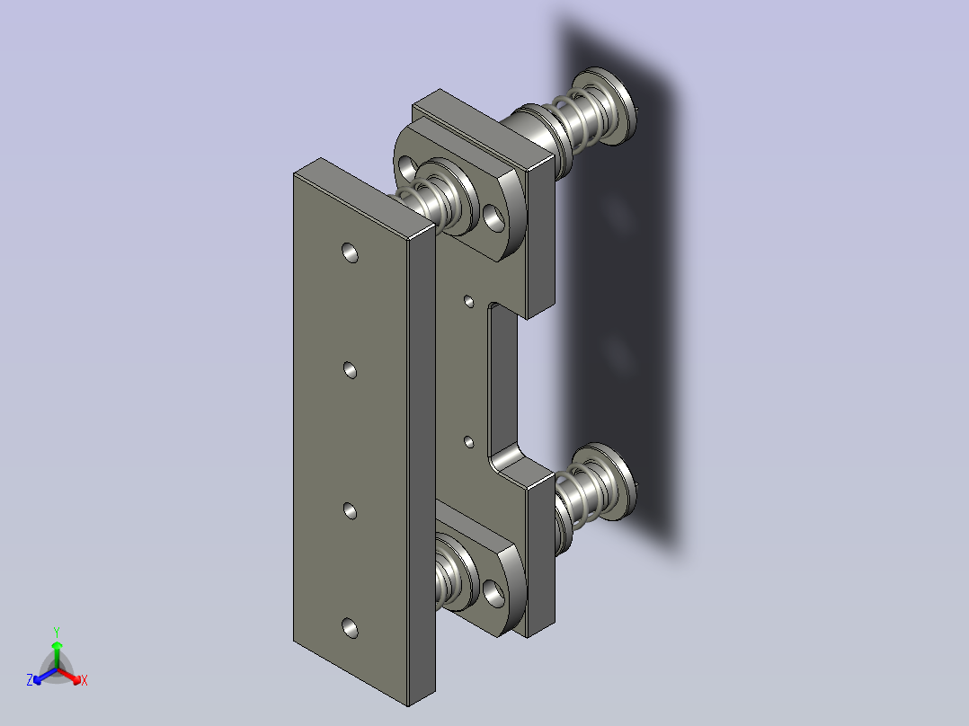 弹性装置正等轴测图