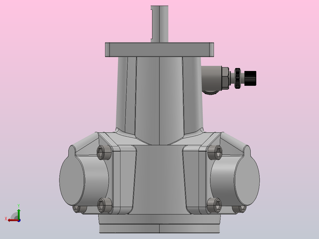 便携式气动升降式气动马达搅拌机后视图