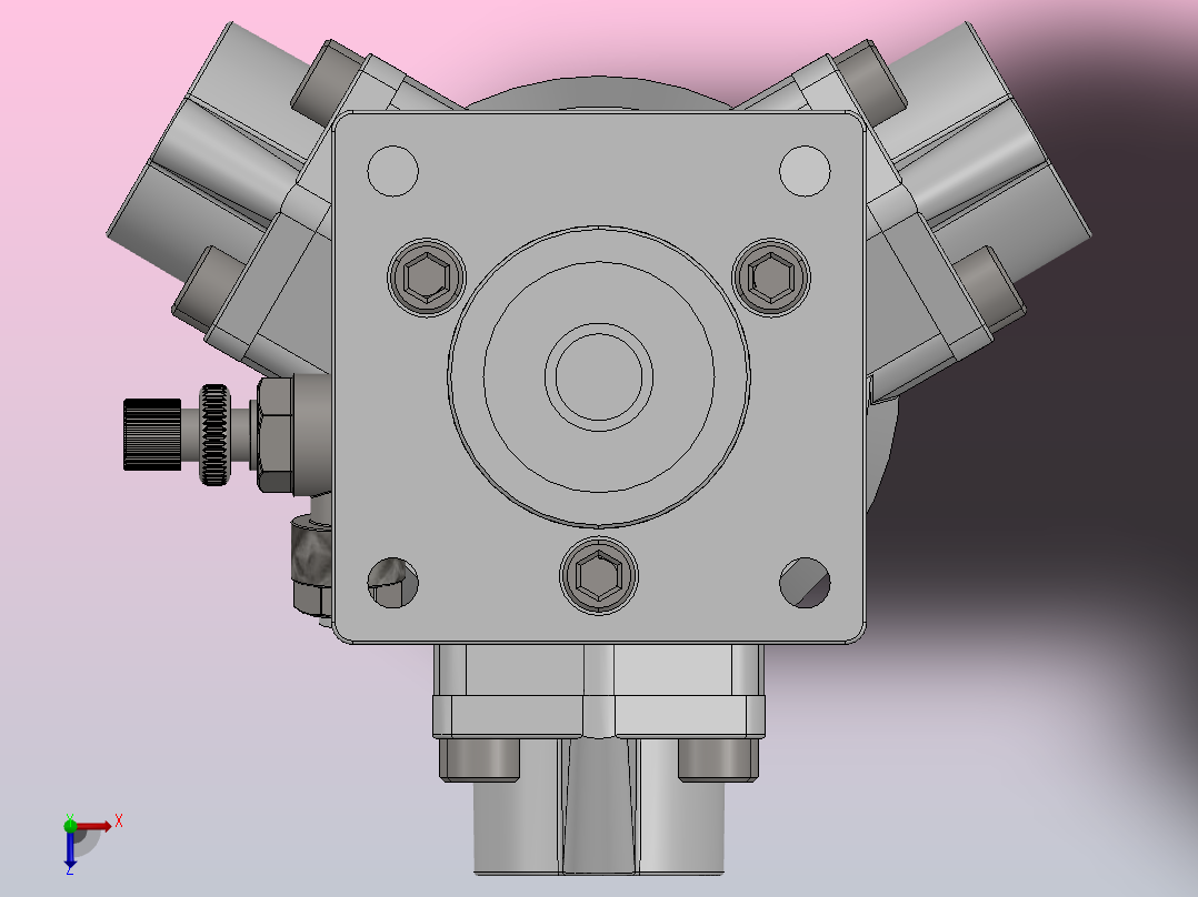 便携式气动升降式气动马达搅拌机俯视图