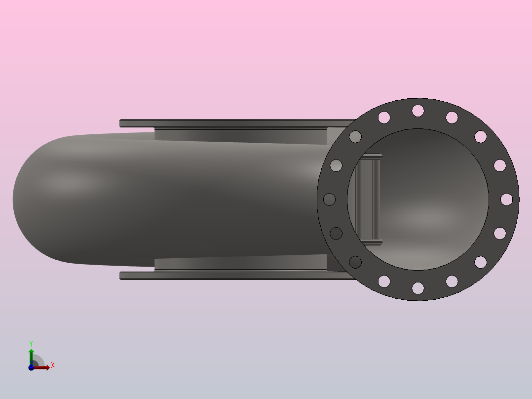 涡轮机 模型前视图