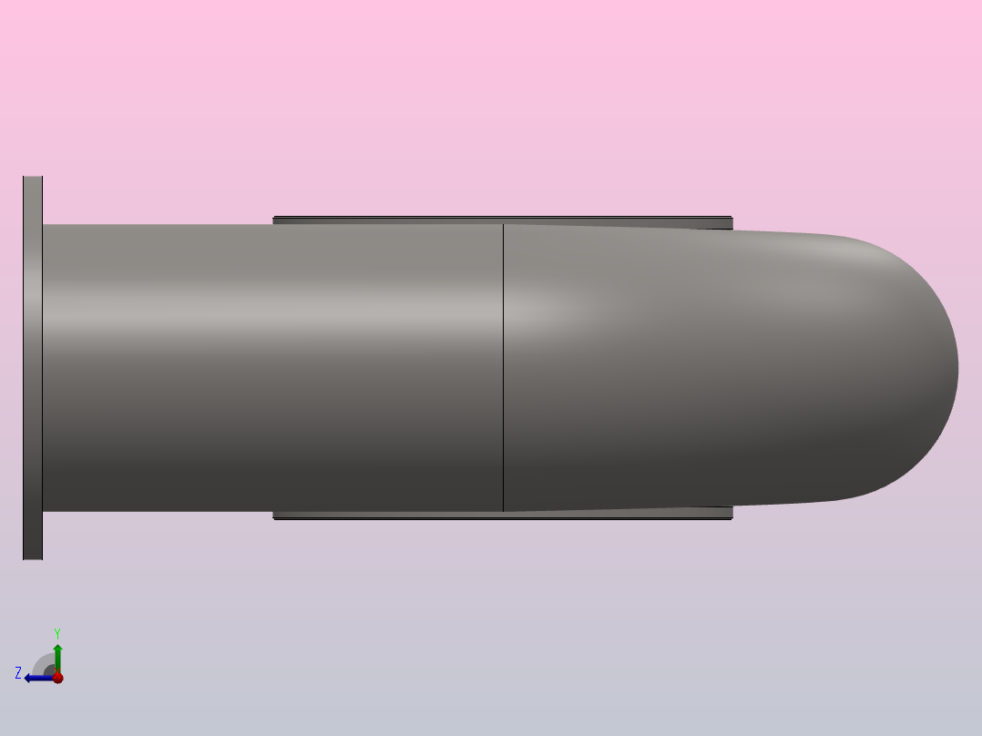 涡轮机 模型右视图