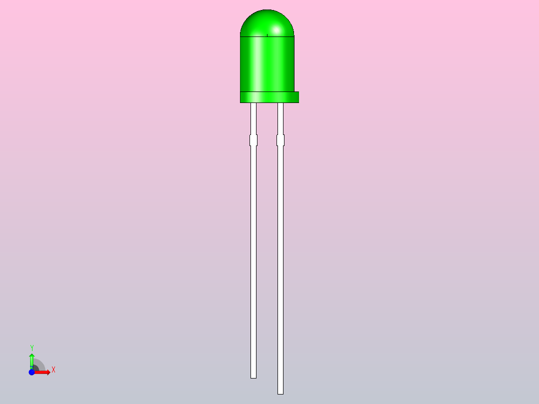 LED 3毫米前视图