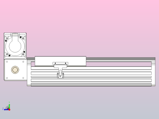 皮带直线轴半封闭可选导轨TPA-HNB-202D-140-L150-LU-C-P75-N3右视缩略图
