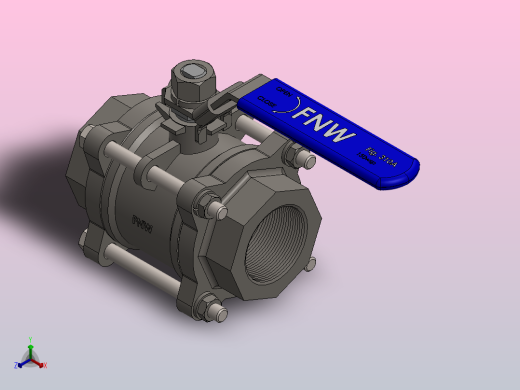 FNW-FNW310AK三片式内螺纹球阀