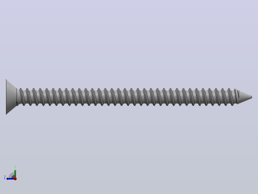 米制沉头平头螺丝，尺寸为m3 x 13至m3 x 40 15右视缩略图