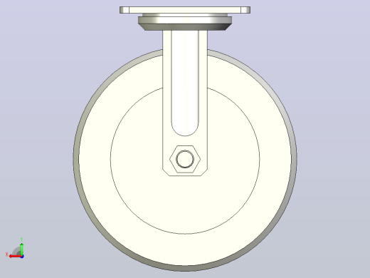 重载型(300~450kg)固定型脚轮[CAKG200-NB]后视缩略图