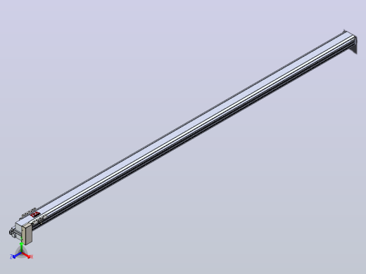 皮带直线轴半封闭可选导轨TPA-HNB-120D-110-L3000-RP-C-P40-N3正等轴测缩略图
