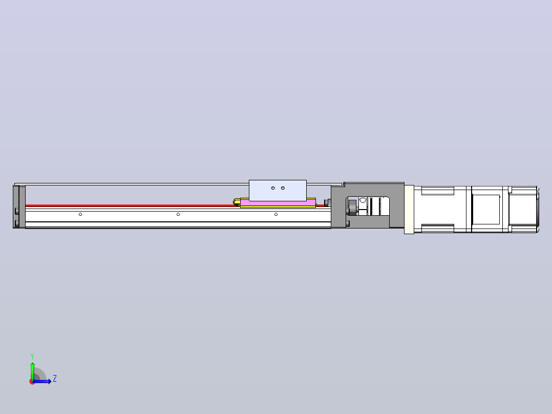 KK模组KK50-250A1-F0 行程167mm左视图