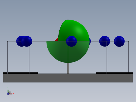 D可打印的玻尔碳原子模型_SOLIDWORKS+KeyShot前视缩略图