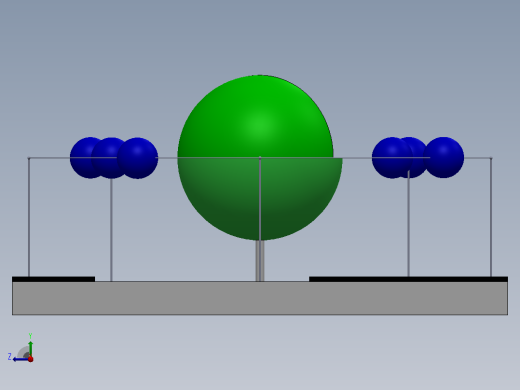 D可打印的玻尔碳原子模型_SOLIDWORKS+KeyShot右视缩略图