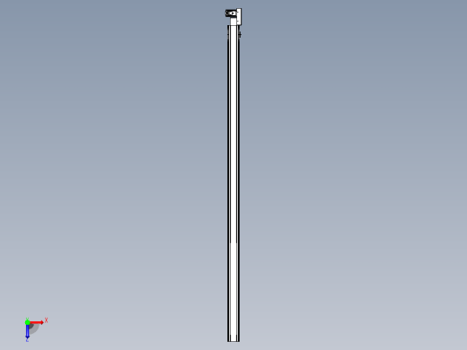 皮带直线轴半封闭可选导轨TPA-HNB-105D-90-L2600-ML-Y-P20-N3俯视缩略图
