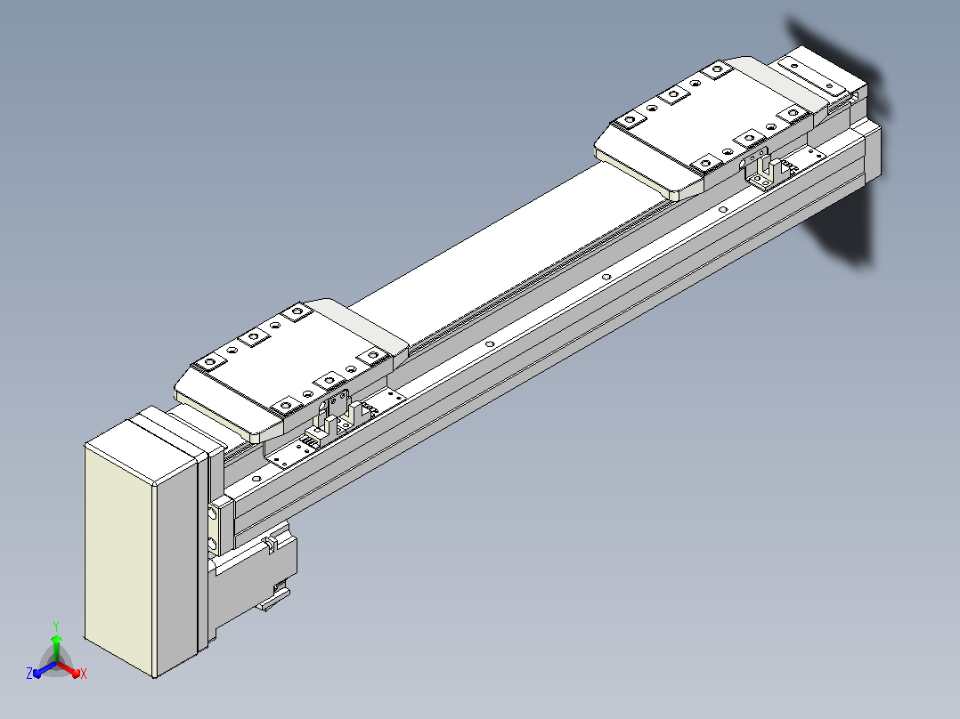 滚珠丝杠线性轴TPA-GCRS-80-1610C-L75-MP-M20-N3主视图