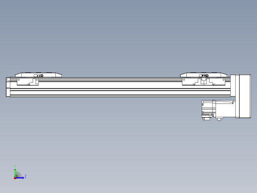 滚珠丝杠线性轴TPA-GCRS-50-1205C-L125-MP-M10-N3左视缩略图