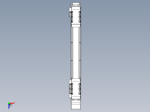 滚珠丝杠线性轴TPA-GCRS-50-1205C-L125-MP-M10-N3俯视缩略图