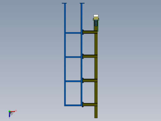 落锤冲击试验机-3（SW+CAD+说明书）俯视缩略图