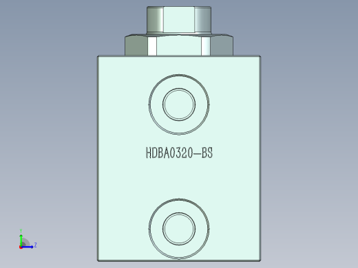 HDBA方型直线夹紧器HDBA0320-BS左视缩略图